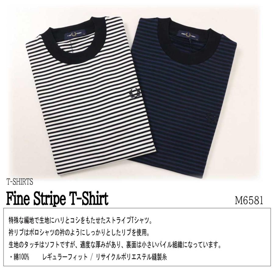 FRED PERRY（フレッドペリー） 半袖 Tシャツ Fine Stripe T-Shirt