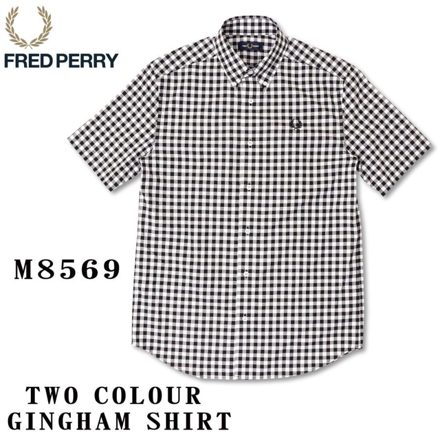 Fred Perry フレッドペリー 半袖 シャツ M8569 コットンポプリン ギンガムチェック柄 ホワイト 100 メンズ トップス 国内正規品 Fp M8569 Jeans藍や 通販 Yahoo ショッピング