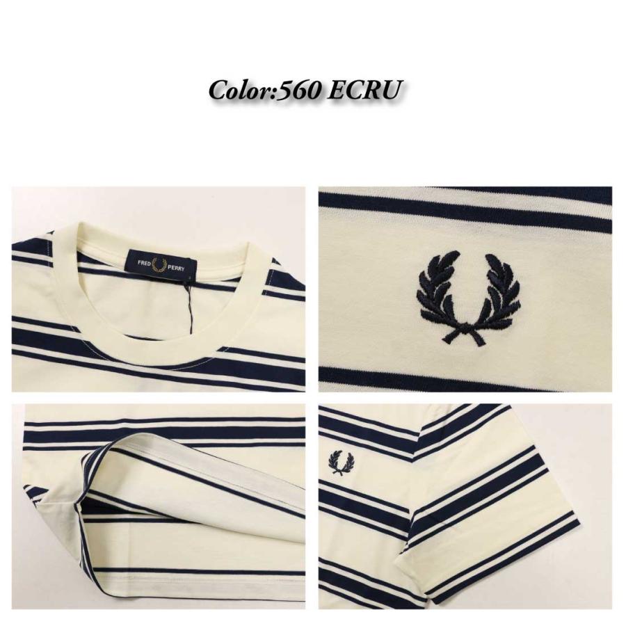 FRED PERRY（フレッドペリー） 半袖 Tシャツ Fine Stripe T-Shirt