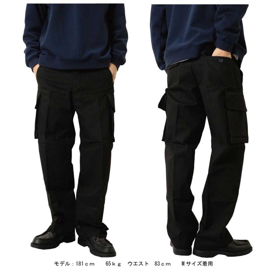 HOUSTON ブラックカーゴパンツ Mサイズ HOUSTON m-47 カーゴパンツ ヒューストン M-47 フランス軍