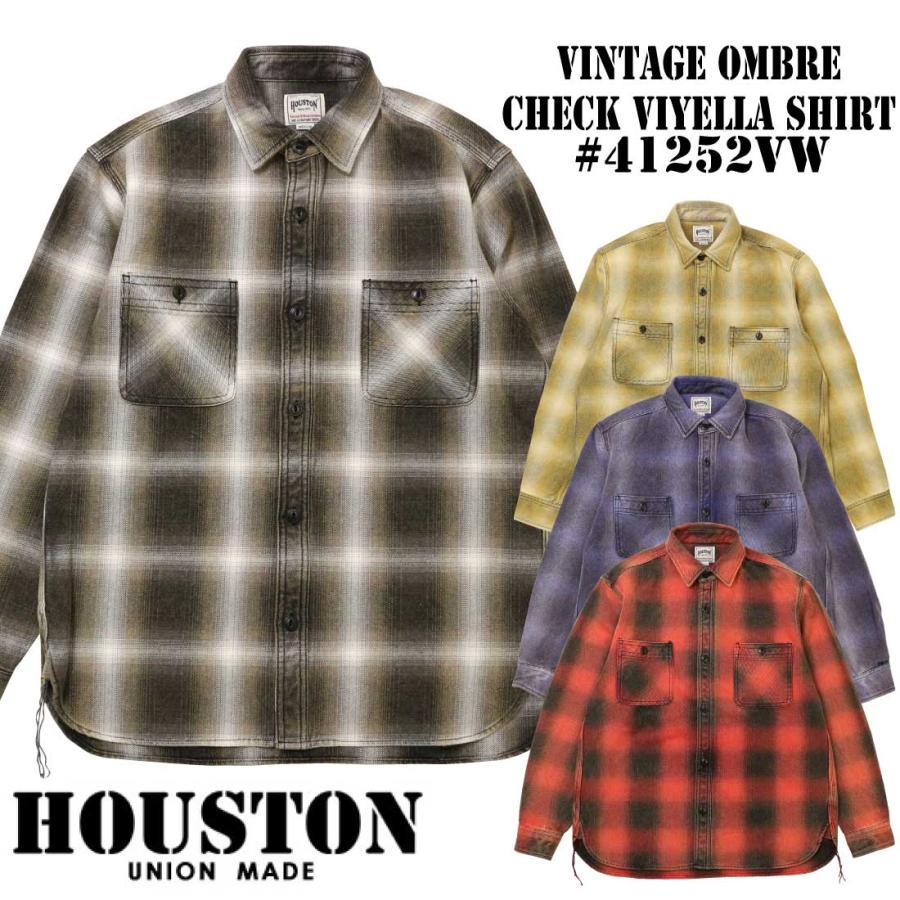 HOUSTON（ヒューストン） 長袖 シャツ ビエラシャツ 441252vw