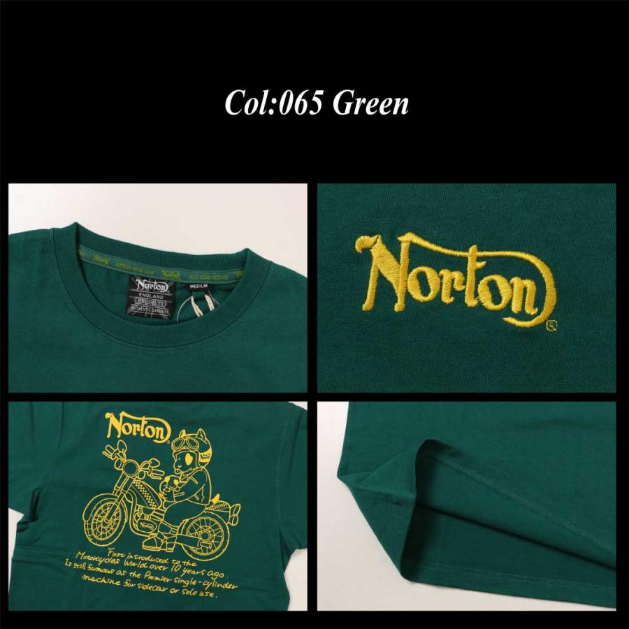 メール便発送 Norton ノートン 服  半袖 Tシャツ 242N1019B ハグジェームス プリントTシャツ クルーネック アメカジ カジュアル メンズ バイカー｜jeansaiya-a｜15