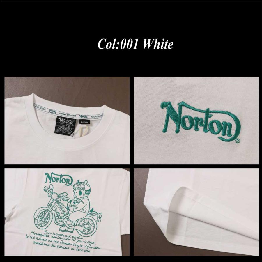 メール便発送 Norton ノートン 服  半袖 Tシャツ 242N1019B ハグジェームス プリントTシャツ クルーネック アメカジ カジュアル メンズ バイカー｜jeansaiya-a｜13