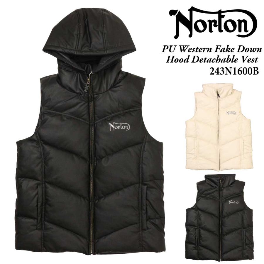 ノートン（NORTON） 服 PU ウエスタン フェイクダウン フード脱着