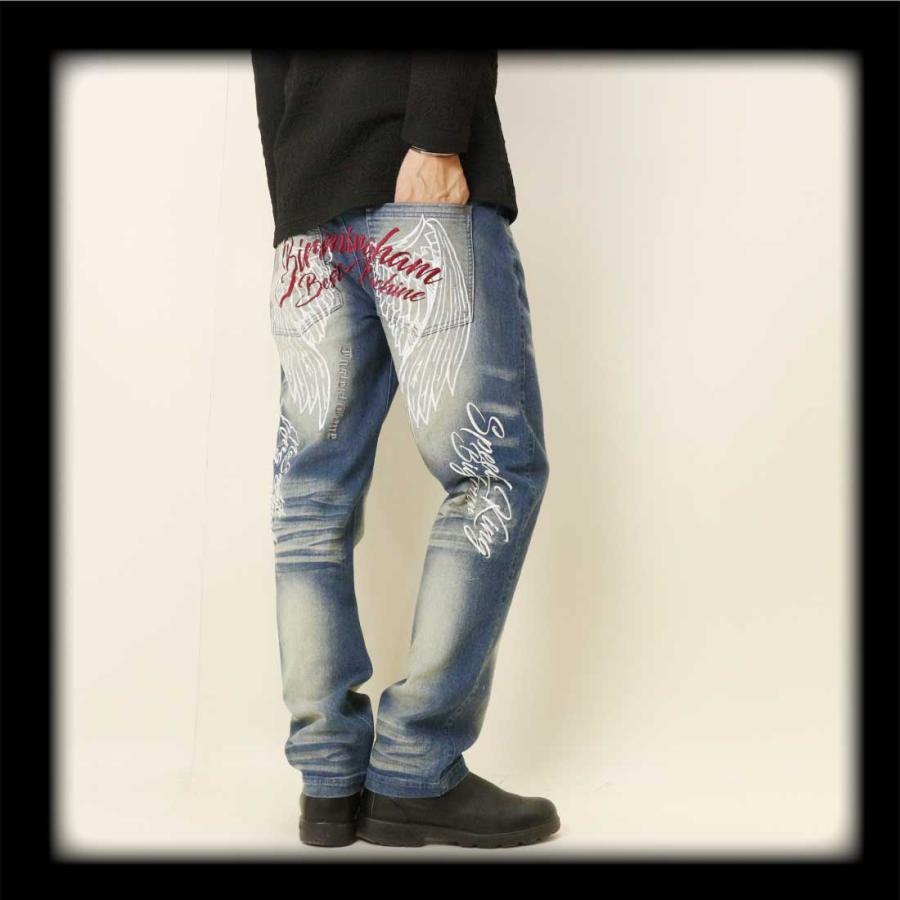 【新品タグ付絶盤品】Norton プレミアムMAXデニム　Lサイズ(ストレッチ) ノートン Norton MAX刺繍 イーグルローズ ストレッチデニム