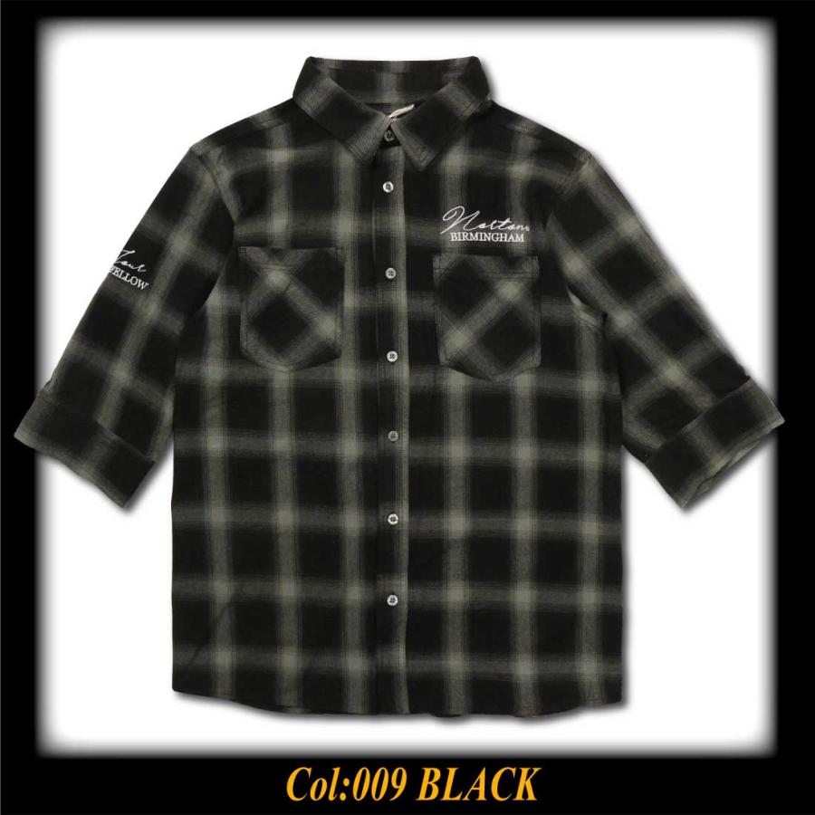 ノートン（NORTON） 服 5分袖 シャツ 252N1500B オンブレチェック 5分