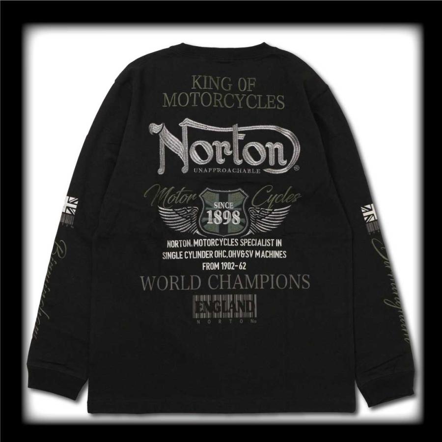 ノートン Norton 天竺 長袖 Tシャツ xkd 251n1110b-m-r.jpg