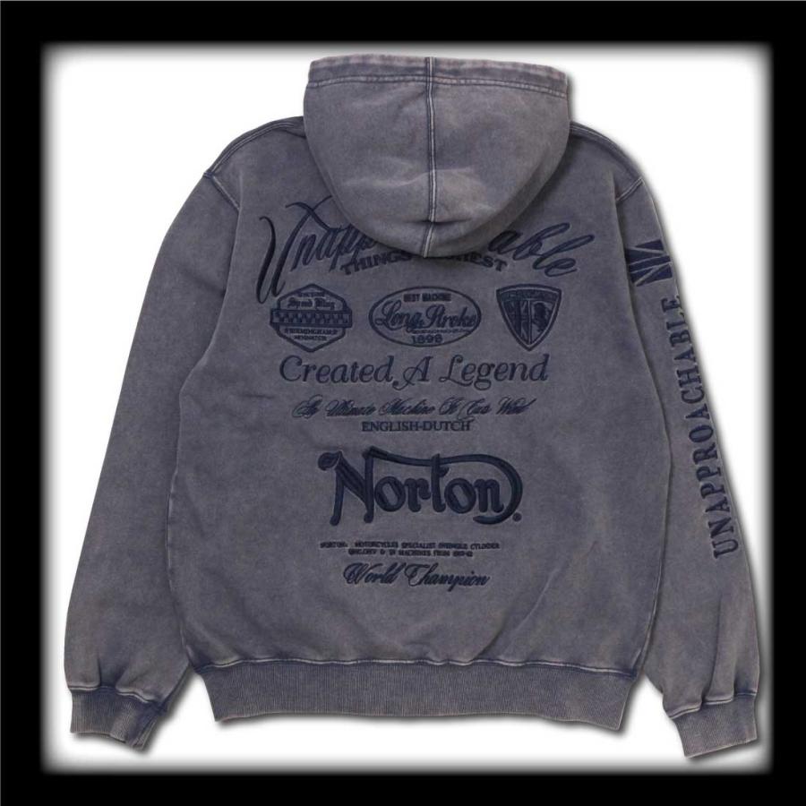 ノートン（NORTON） 服 長袖 パーカー 261n1305B ロゴ フロスト加工