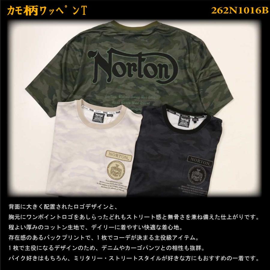 ノートン（NORTON） メール便発送 服 半袖 Tシャツ 262N1016B カモ柄