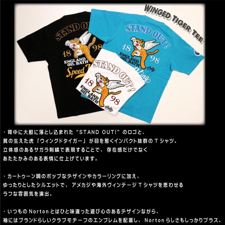 ノートン（NORTON） 服 半袖 Tシャツ 262N1019B ウィングド タイガー