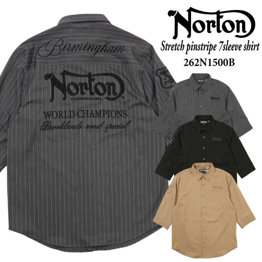 ノートン（NORTON） 服 7分袖 シャツ 262N1500B ストレッチ ピン