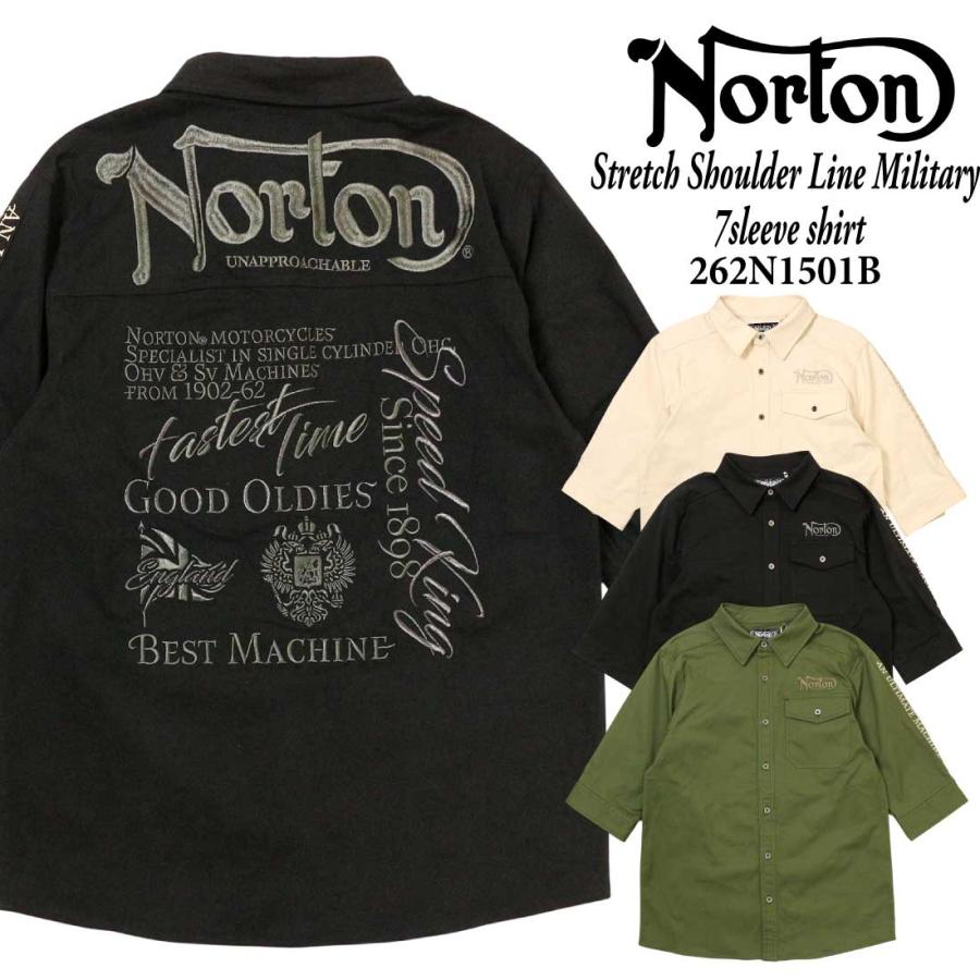 【のん】アパレル ノートン（NORTON） 服 7分袖 シャツ 262N1501B ストレッチ ショルダー