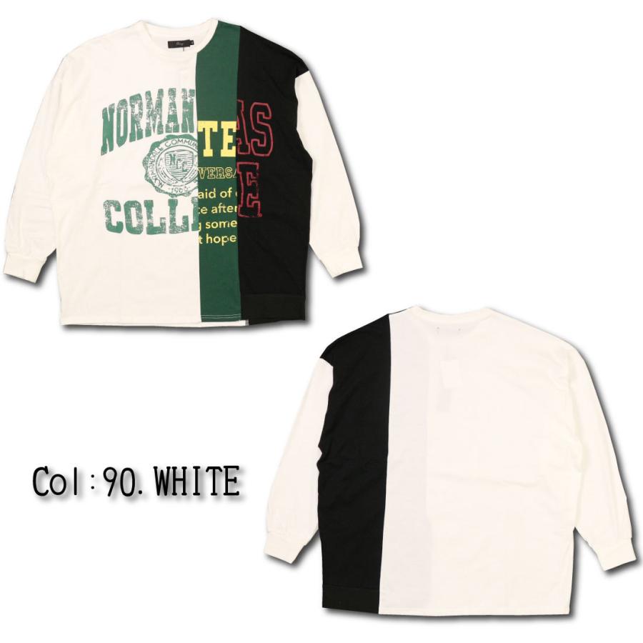 RINGS リングス リメイク風 カレッジ 長袖 Tシャツ 112201 メンズ