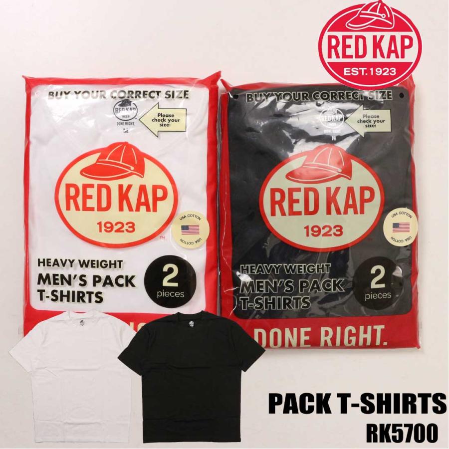 RED KAP（レッドキャップ） 半袖 2パック Tシャツ 無地 クルーネック 2 