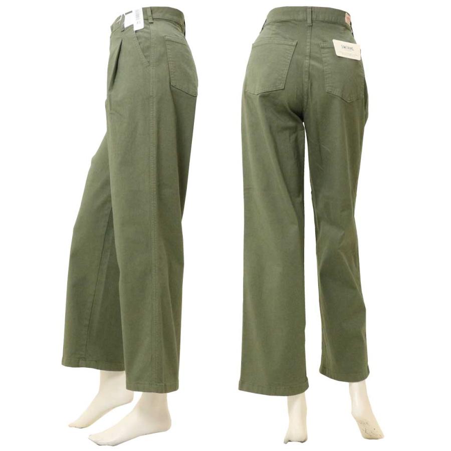 SOMETHING サムシング タック チノ トラウザーパンツ SN75 ストレッチ