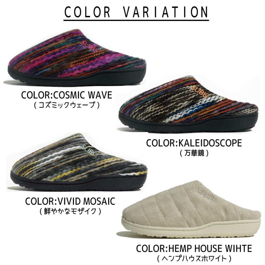 SUBU（スブ） サンダル 冬 起毛加工 2025 DOTS Collection SC-1 HORROR