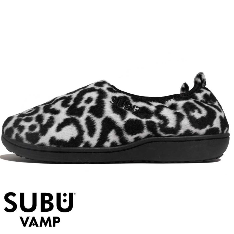 SUBU スブ サンダル 冬 起毛加工 2025 DOTS Collection SC-26 HORROR VAMP LEOPARD WHITE メンズ レディース ユニセックス プレゼント SUBU（スブ） サンダル 冬 起毛加工 2025 DOTS Collection SC-26
