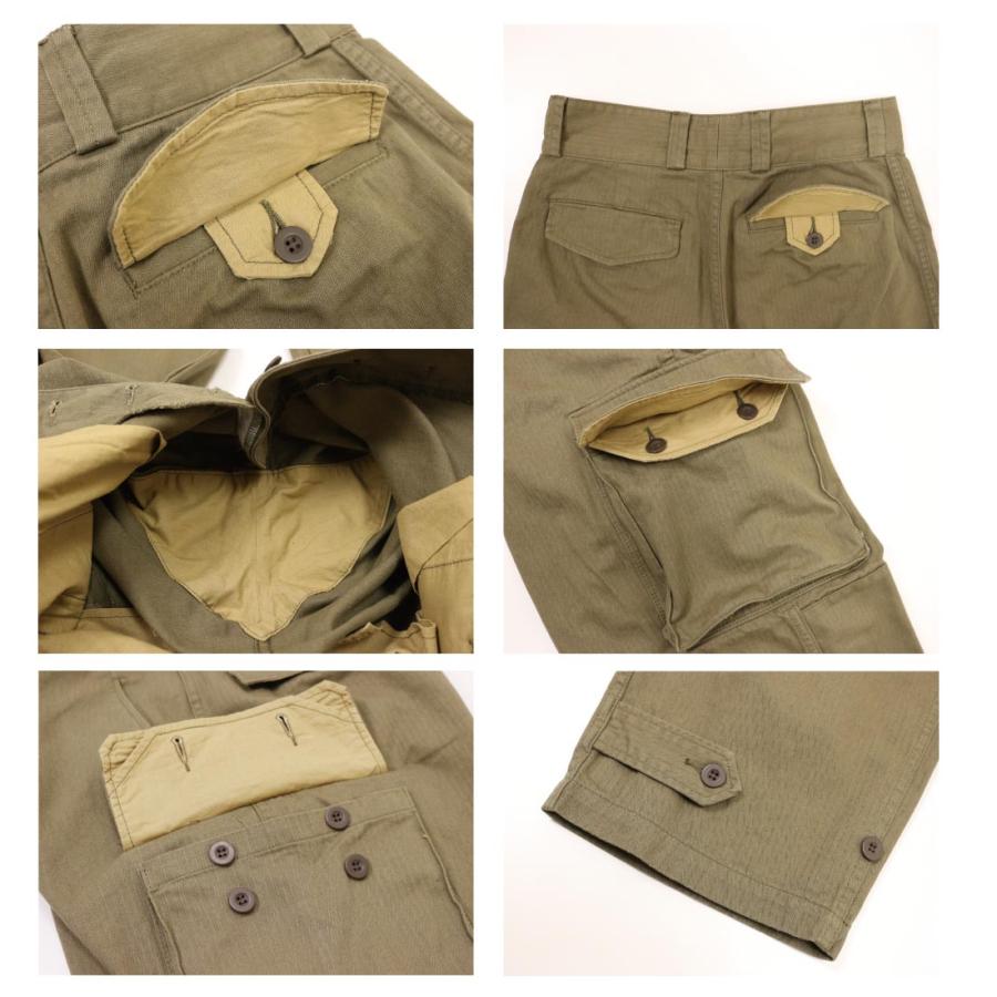 フランス軍タイプ M47 M-47 カーゴパンツ 復刻版 後期型 HBT フランス軍タイプ M47 M-47 カーゴパンツ 復刻版 後期型 HBT