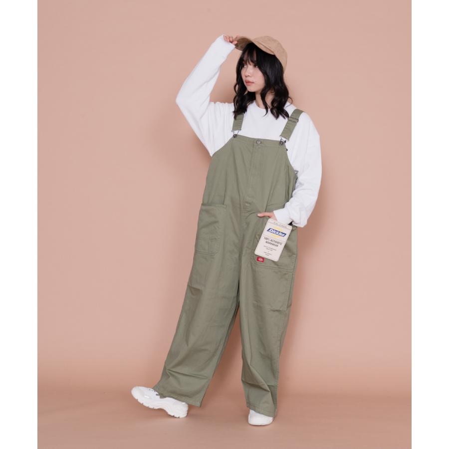 Dickies ベージュ オーバーオール Dickies ディッキーズ オーバーオール DICKIES ツイル ベイカー
