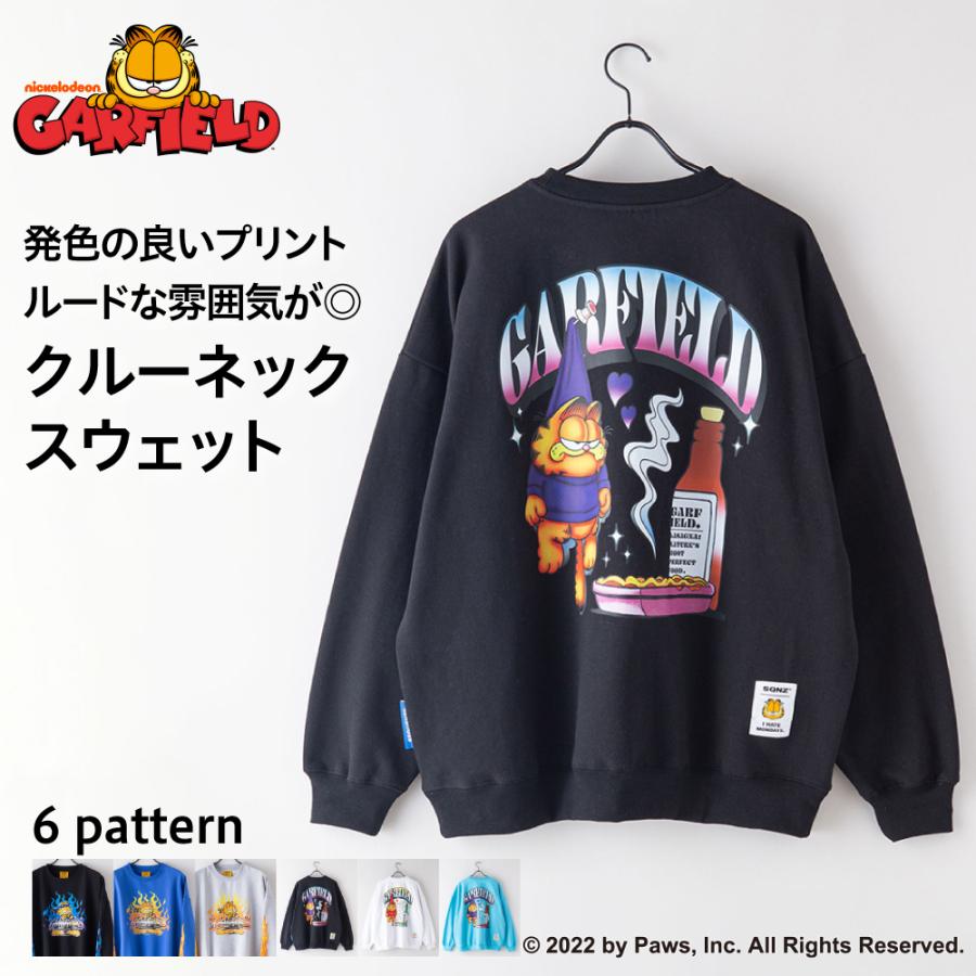 SEQUENZ ガーフィールド コラボ クルーネック スウェット SEQUENZ ガーフィールド コラボ クルーネック スウェット
