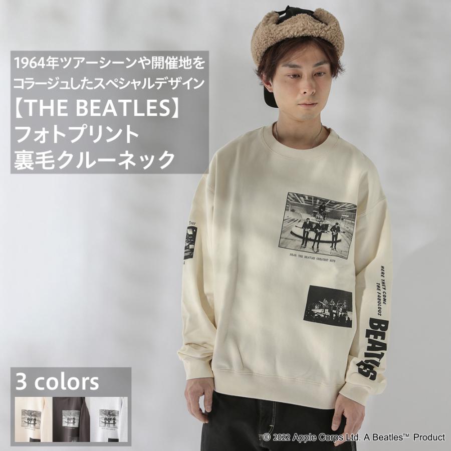 THE BEATLES フォトプリント 裏毛 クルー トレーナー ツアー バンド