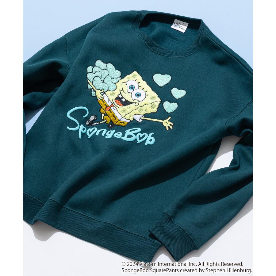 Bob ボブ　裏起毛トレーナー　スウェット　サイズM 新品未使用 SPONGEBOB スポンジ・ボブ オリジナルデザイン 裏起毛クルーネック