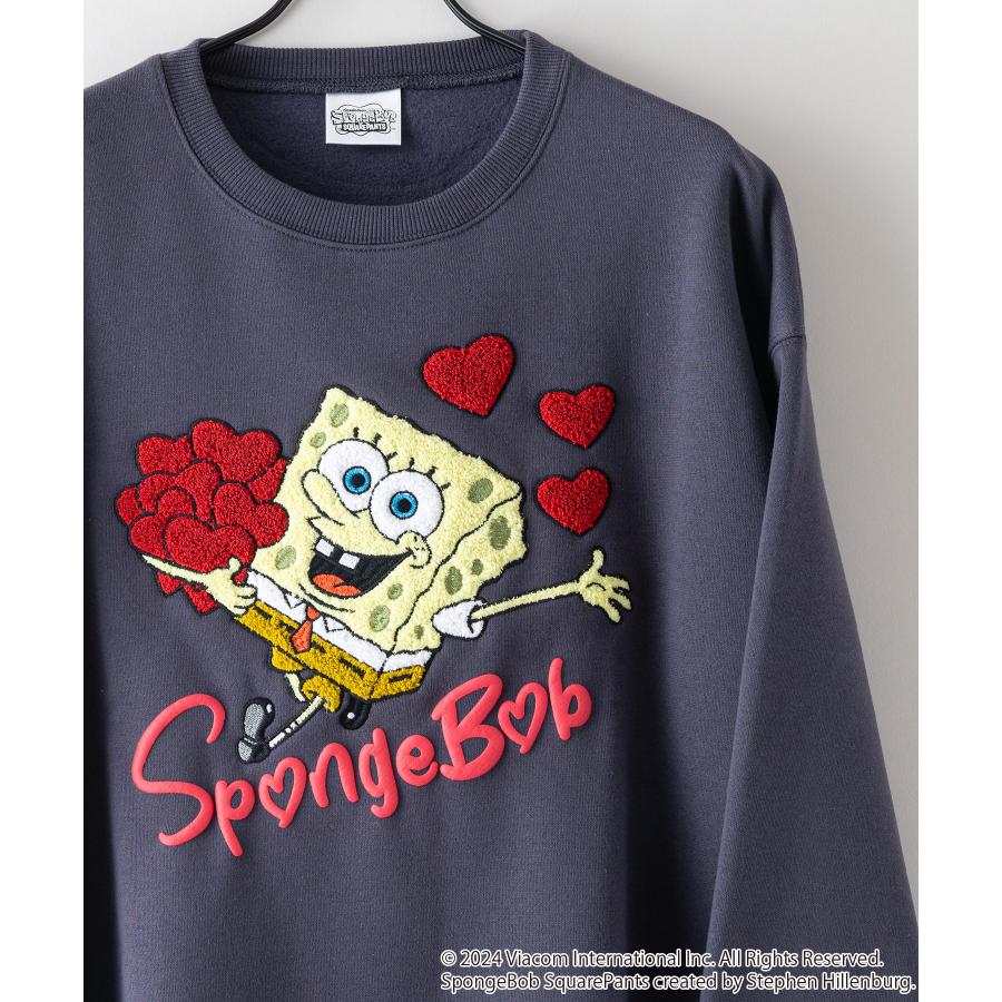 SPONGEBOB スポンジ・ボブ オリジナルデザイン 裏起毛クルーネック