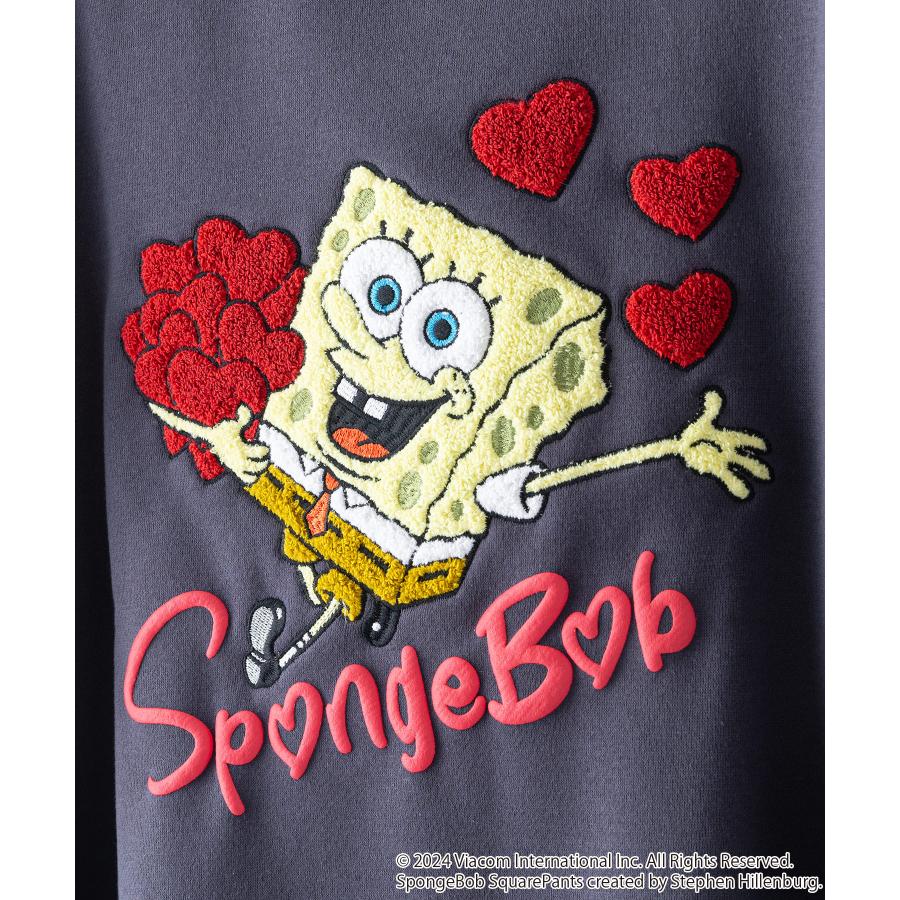 Bob ボブ　裏起毛トレーナー　スウェット　サイズM 新品未使用 SPONGEBOB スポンジ・ボブ オリジナルデザイン 裏起毛クルーネック