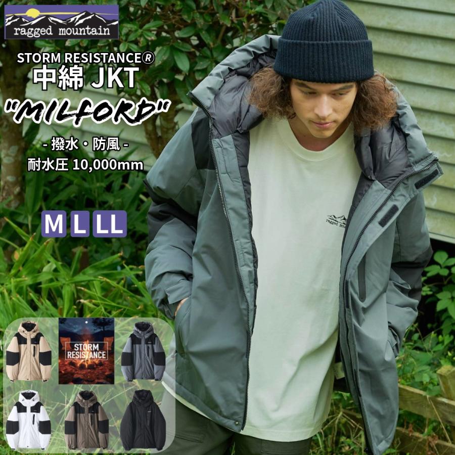 ragged mountain MILFORD 切替 中綿 ジャケット 撥水 防風 耐水圧