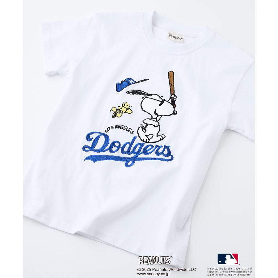 MLB KIDS MLB x PEANUTS オリジナル デザイン Tシャツ ドジャース