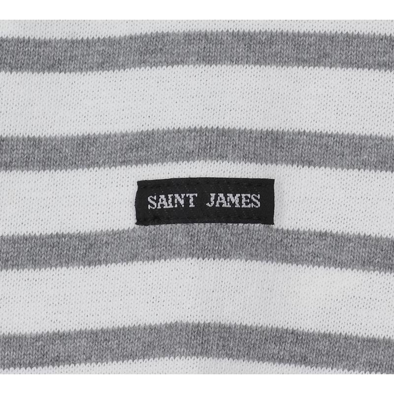 Saint James　セントジェームス/ウェッソン/バスクボーダー/ホワイトベースのウェッソンバスクロングスリーブ｜jeansneshi｜05