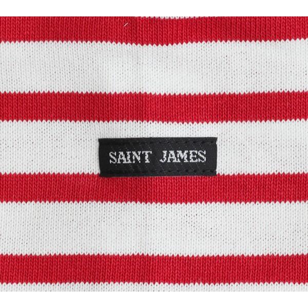 Saint James　セントジェームス/ウェッソン/バスクボーダー/ホワイトベースのウェッソンバスクロングスリーブ｜jeansneshi｜06