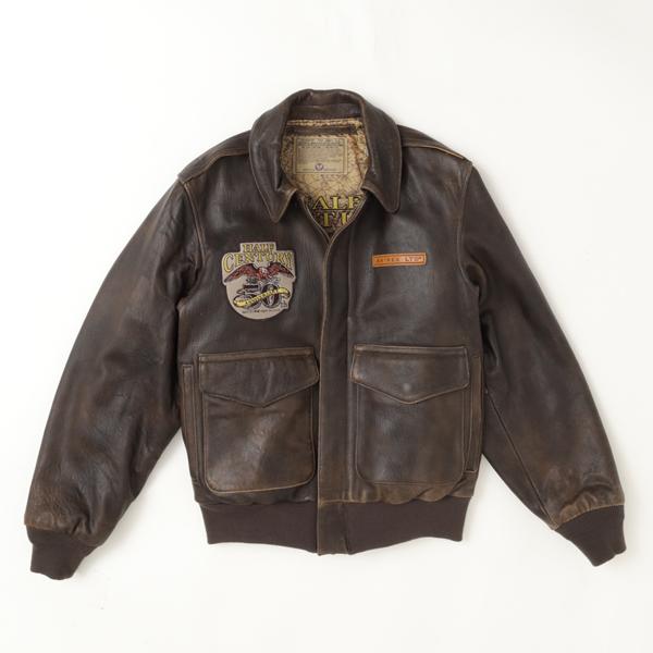 AVIREX アビレックス レザー A-2 ブルゾン 50th アニバーサリー　50周年モデル 783-5950007   A-2  050)BROWN 牛革 Blusonの画像