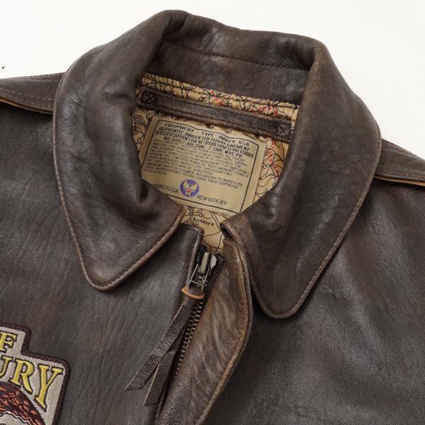 AVIREX アビレックス レザー A-2 ブルゾン 50th アニバーサリー　50周年モデル 783-5950007   A-2  050)BROWN 牛革 Blusonの画像