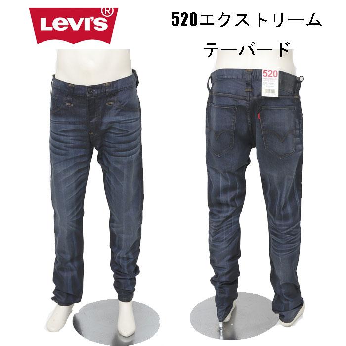 Levi's PREMIUM リーバイス プレミアム BIGE デニムパンツ ジーンズ 革パッチ　W28L26　　＠ｙ Levi's（リーバイス） 80520-0008 520 エクストリームテーパード Taper