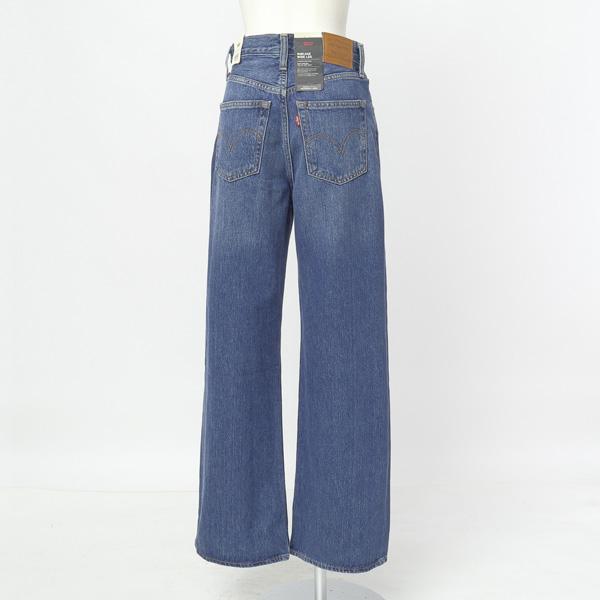 LEVI'S リーバイス A6081-0004 RIBCAGE WIDE LEG ミディアムインディゴ I'M NEVER WRONG レディース ワイド 太め ハイウエスト ジーンズ｜jeansneshi｜03