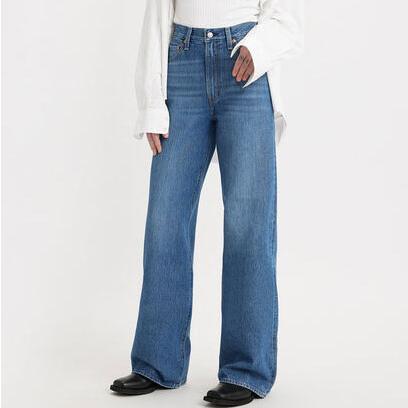 LEVI'S リーバイス A6081-0004 RIBCAGE WIDE LEG ミディアムインディゴ I'M NEVER WRONG レディース ワイド 太め ハイウエスト ジーンズ｜jeansneshi｜12