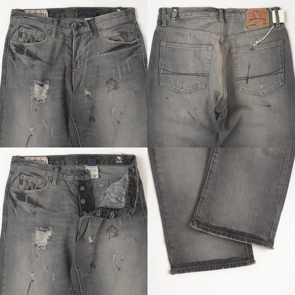 ABERCROMBIE & FITCH 318-4159-11 STRAIGHT LEG SITS JUST BELOW WAIST クラッシュペイントユーズド｜jeansneshi｜11