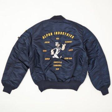 Alpha Industries ALPHA アルファ POPEYE ポパイ MA1 TA0482 L Alpha Industries ALPHA アルファ POPEYE ポパイ MA1 TA0482 L