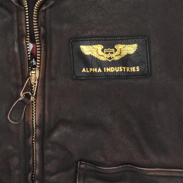 ALPHA アルファ Alpha Industries TA1489 フライト レザーボンバー 