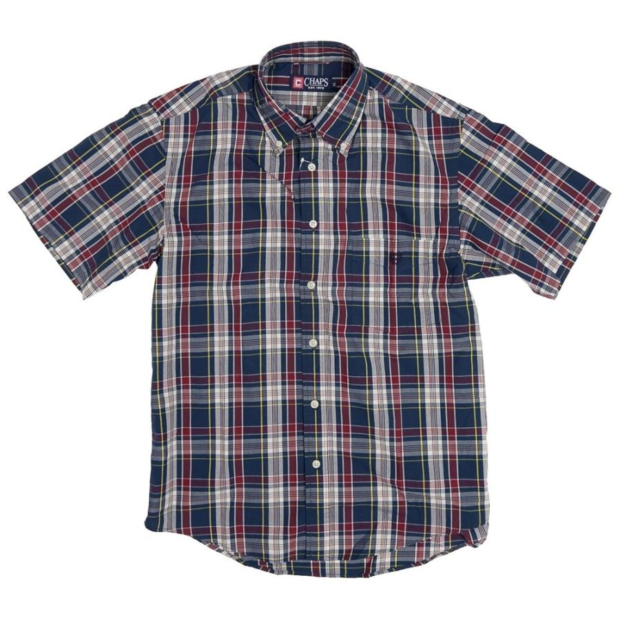 Ralph Lauren CHAPS（チャップス） ボタンダウンチェック半袖シャツ 