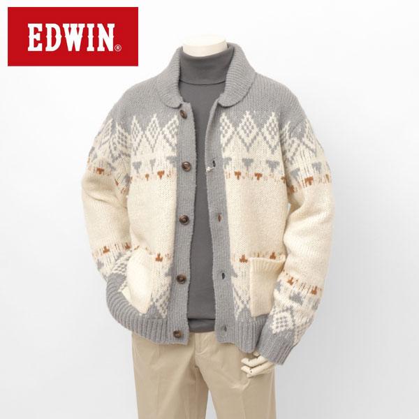 EDWIN（エドウィン） et6155 カウチン カーディガン セーター メンズ 