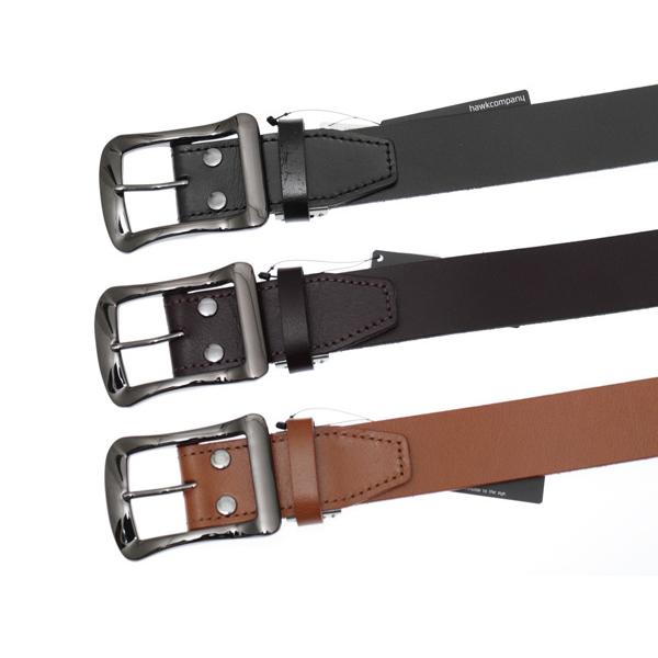 Hawk Company（ホークカンパニー） hawk Company 337 牛革ベルト 40mm 巾 フリーサイズ100cmまで ...