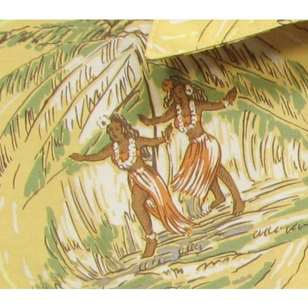 IOLANI-イオラニのハワイアンアロハシャツ 12304フラガール