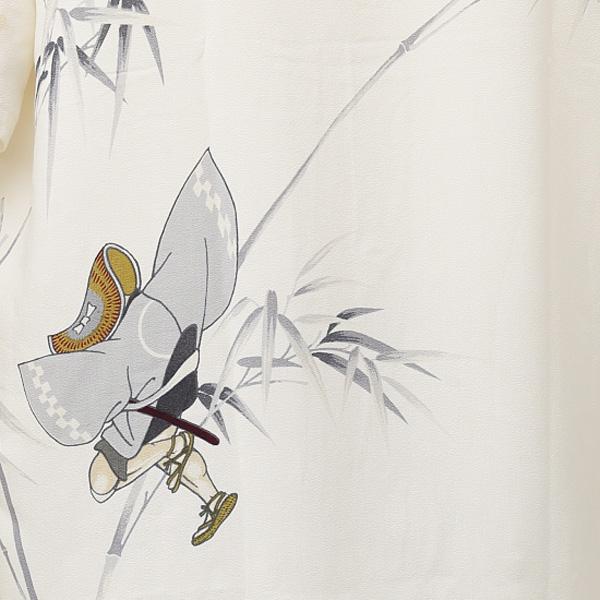 イオラニ アロハシャツ 172302 手捺染 テナッセン 奴 51)IVORY-Lサイズ 