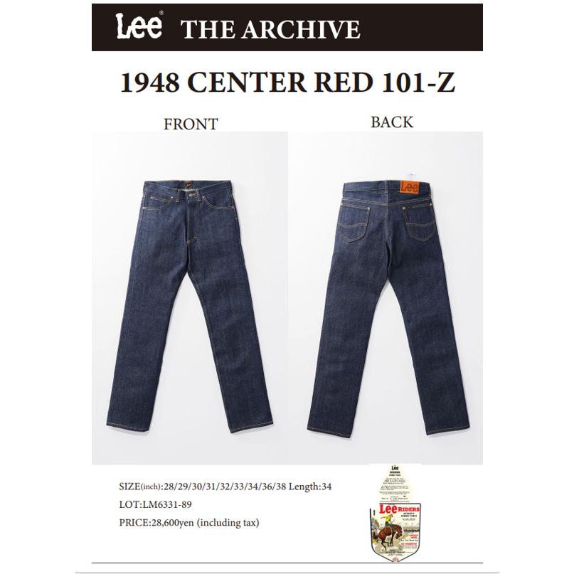 LEE REAL VINTAGE Lee アーカイブ 1948モデル LM6331 89(Rigid LEE REAL VINTAGE Lee アーカイブ 1948モデル LM6331 89(Rigid
