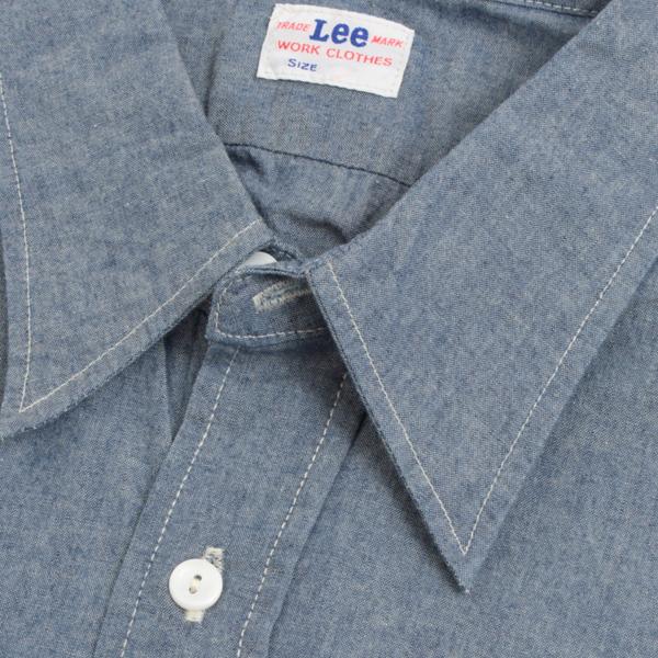 Lee（リー） 長袖 LM7233 シャンブレー ワークシャツ Chambray Work