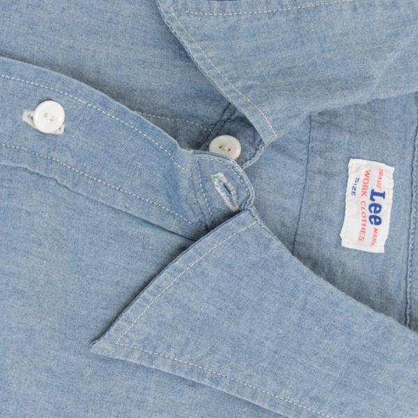 Lee（リー） 長袖 LM7233 シャンブレー ワークシャツ Chambray Work