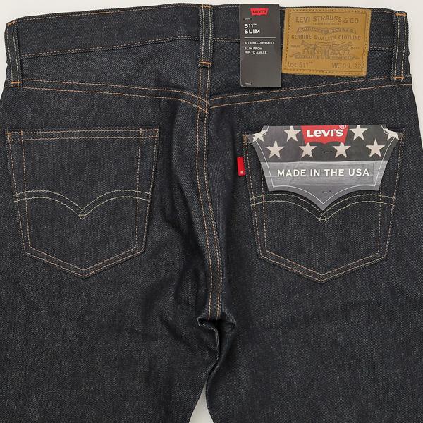 15%OFF=LEVI'S（リーバイス）メンズジーンズ　511　USA　/　04511-25 96)リジッド セルヴィッチ　スリムフィットテーパード　米国製｜jeansneshi｜03