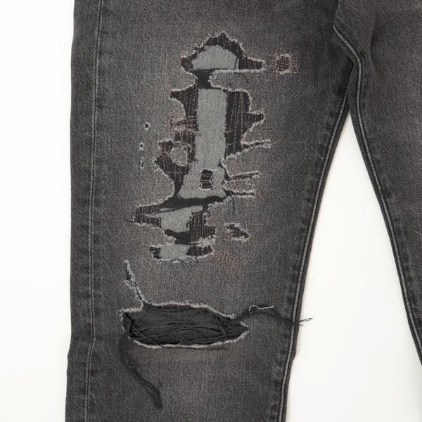 20％OFF Levi's リーバイス 501  '54 ブラック DESTRUCTRD A4677-0001 リメイク クラッシュ ブラックユーズド｜jeansneshi｜12